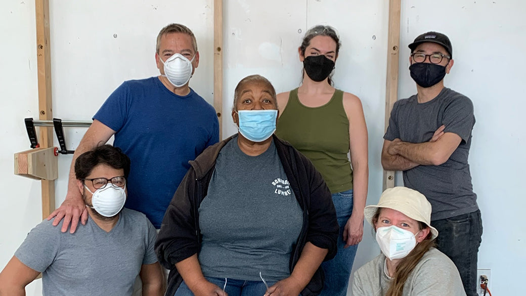 WW Volunteers Help Build Out Our New Expanded Shop