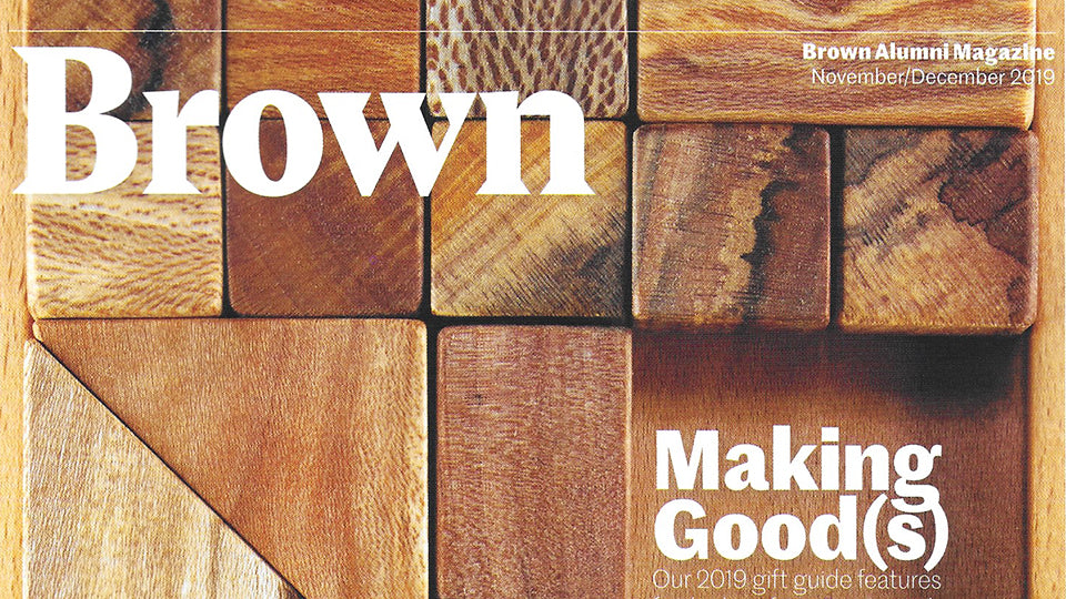 LA City Blocks on the Cover of Brown Alumni Magazine 2019 Holiday Gift Guide