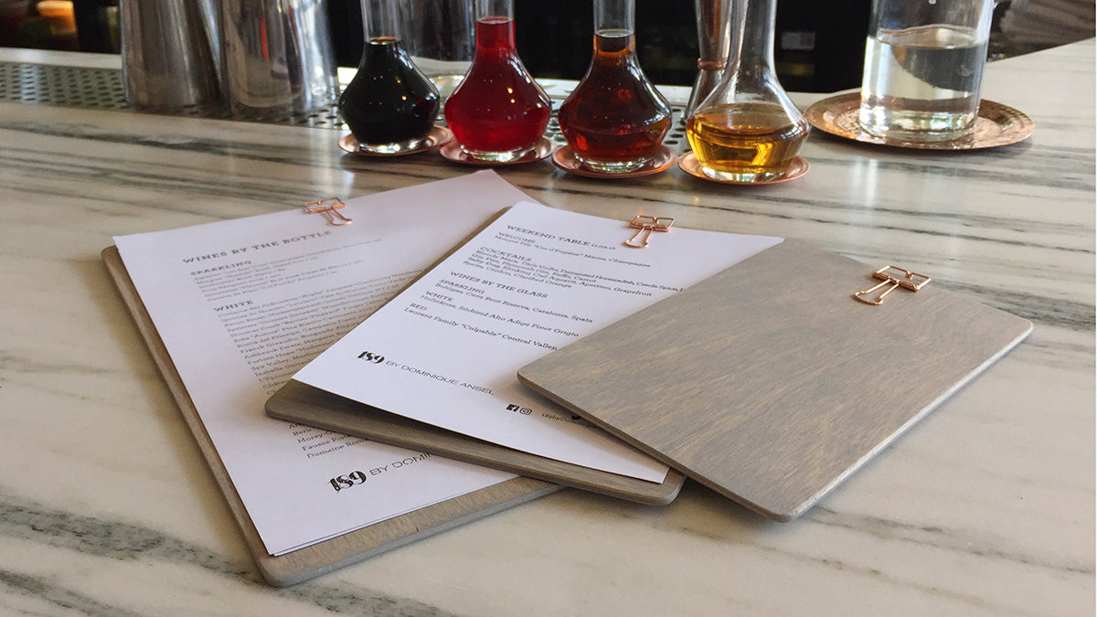 Custom menu boards for Dominique Ansel's New L.A. Restaurant