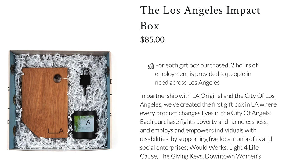 Our Custom Cocktail Boards Included in The Los Angeles Impact Box