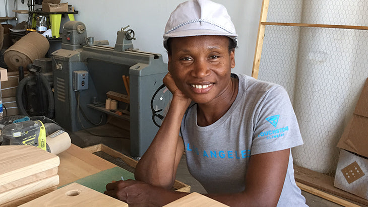 nathanie wood working LA hand crafted cutting boards