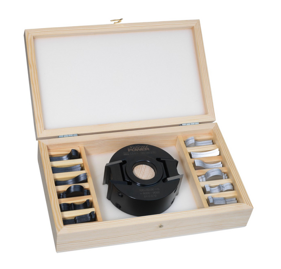 Schumacher — Heavy Duty Carbide Tipped Shaper / Cutter Head Set (Wooden Box)