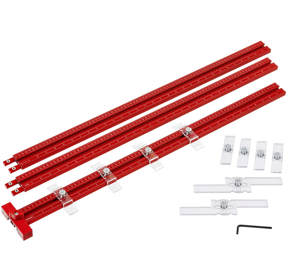 Woodpeckers — Story Stick / Precision Gauge Bar (Anodized Red)