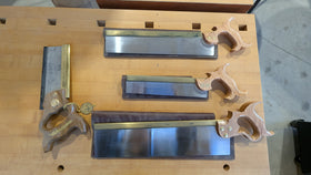 Lie-Nielsen / Vintage — Brass-Back Hand Saw Assortment (4-Saw Lot)